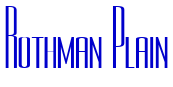 Rothman Plain fonte